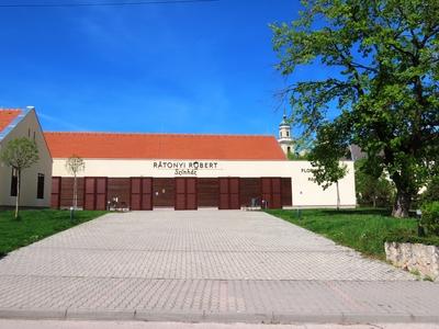 The Rátonyi Róbert theate - Csákvár - Hungary-stock-photo