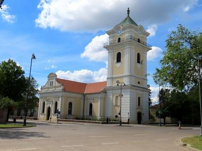 The evangelical small church - Békéscsaba - Hungary-stock-foto