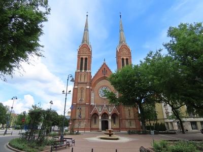 Békéscsaba - St. Anthony Church - Hungary-stock-foto