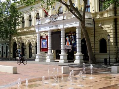 The Jókai Theater in Békéscsaba - Hungary-stock-foto