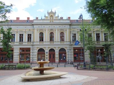 Békéscsaba - The Municipal Pension Palace - Hungary-stock-photo