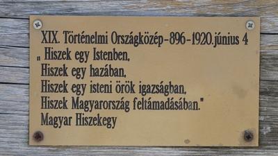 Great Hungary national memorial site inscription - Szarvas-stock-foto