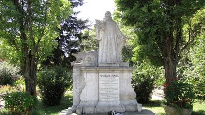 Statue of Tessedik Sámuel - Szarvas - Hungary-stock-photo