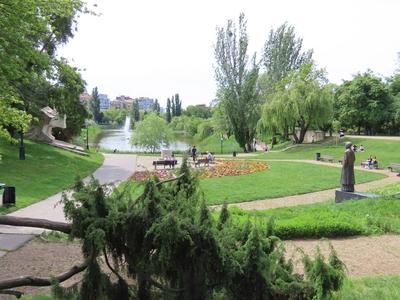 Törőcsik Mari park and Feneketlen lake - Budapest-stock-foto