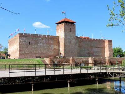 Castle of Gyula - Hungary-stock-foto