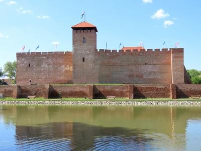 Castle of Gyula - Hungary-stock-foto