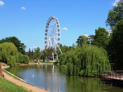 Ferris wheel - Gyula - Hungary-stock-foto