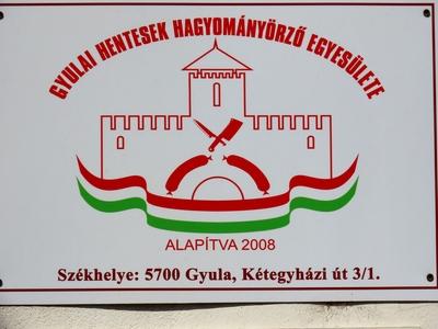Emblem - Association of Gyula Butchers - Hungary-stock-foto