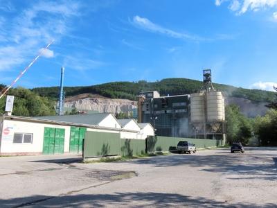 Perlite mine and processing plant - Pálháza - Hungary-stock-foto