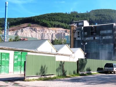 Perlite mine and processing plant - Pálháza - Hungary-stock-foto