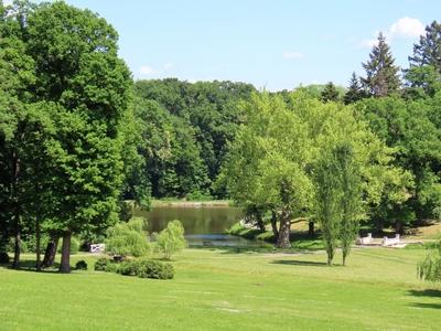 Károlyi Castle Park - Füzérradvány - Hungary-stock-photo