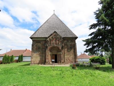 Church from 11th c. - Karcsa - Hungary-stock-foto