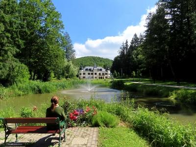 Bretzenheim-Waldbott Castle - Hotel - Újhuta - Hungary-stock-foto