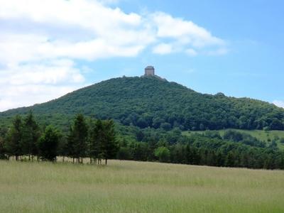 Regéc Castle is on top of Regéc Hill.- Hungary-stock-foto