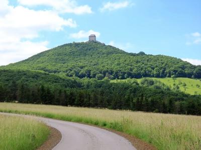 Regéc Castle is on top of Regéc Hill - Hungary-stock-foto