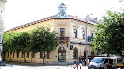 Downtown detail - Kalocsa - Hungary-stock-photo