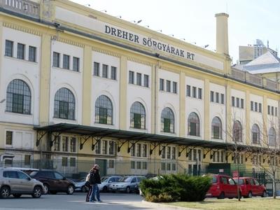 The Dreher brewery - Budapest - Kőbánya-stock-foto