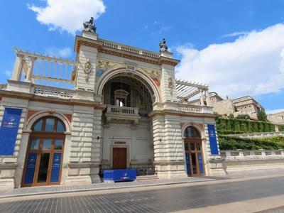 Várkert Bazár conference center - EU Presidency - Budapest-stock-photo