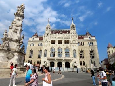 Budapest - Hungarian Ministry of Finance - Neo-Gorhic style-stock-foto