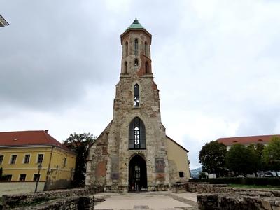 The 600 years old Mary Magdalene tower - Budapest - Castle Hill-stock-foto