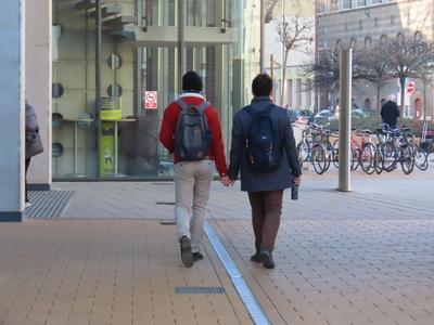 A couple of boys in Budapest - Love - Same sex Love-stock-foto
