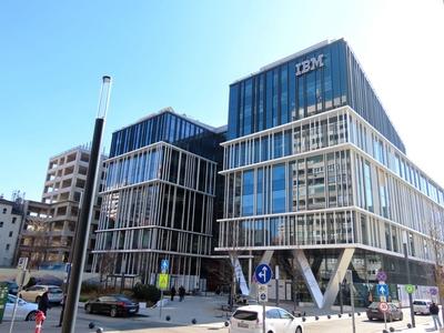 Corvin Innovation Campus and IBM - Budapest.-stock-foto