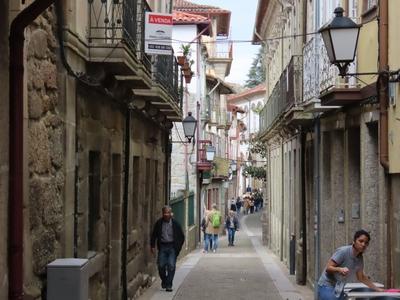 Guimarães - Old Street - Portugal-stock-foto