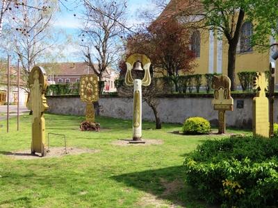 Abony - Monument erected in memory of the historical events that devastated the Hungarian people-stock-foto