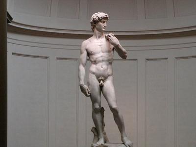 Michelangelo's David - Florence - Firenze - 1504-stock-foto