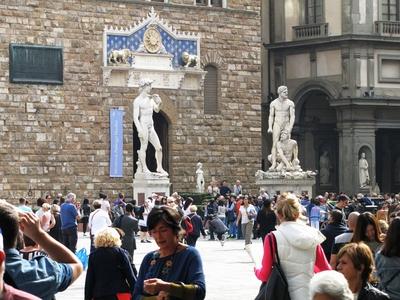 Firenze - Florence - Piazza della Signoria - Tourism-stock-foto