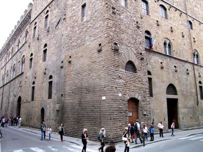 Florence - Bargello fortress-palace - Magistrate Captain-stock-foto