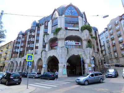 The Swan House Office building - Budapest-stock-photo