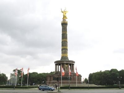 Berlin, 1 July 2017The Victory Column (Siegess?ule) of Berlin. A Diadaloszlop (Siegess?ule). Heinrich Strack tervei szerint ?p?lt 1964-ben a porosz-d?n h?bor?ban aratott gy?zelem eml?k?re.-stock-foto