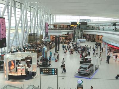 Budapest, 29 June 2017The Passenger waiting room of Liszt Ferenc Airport (Ferihegy) of Budapest.A Liszt Ferenc (ferihegyi) rep?l?t?r utas v?r?terme.-stock-foto