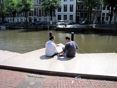 Homomonument - Amsterdam-stock-foto
