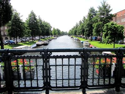 Canal view - Amsterdam - Admiralengracht-stock-foto