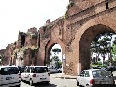 Aurelius City Walls - Rome - Pincio Gate - Villa Borghese-stock-foto