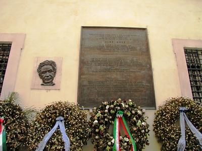 Aldo Moro memorial - Rome - Via Caetani-stock-foto