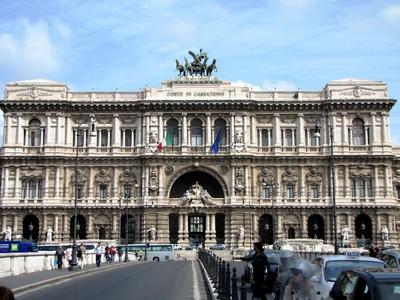Rome - Justice Palace - Supreme Court-stock-foto