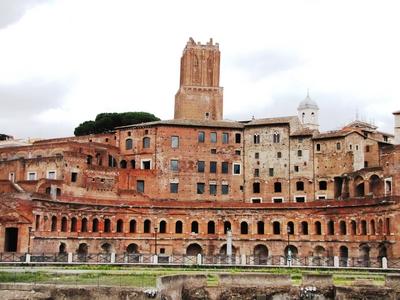 Forum Trajan - Rome - Market -Apollodorus-stock-foto