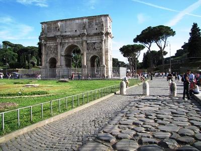 Rome - Arch of Constantine-stock-foto