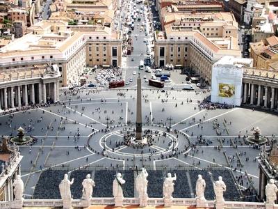 Rome - Vatican - St. Peters Square - Via della Conciliazione-stock-foto
