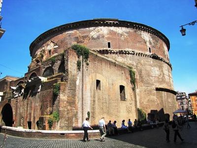 Rome - Pantheon from Back-stock-foto