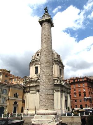 Trajan Column - Rome - Forum Romanum-stock-foto