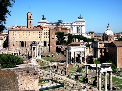 Forum Romanum - Rome - Capitol - Heart of Roman Empire-stock-foto