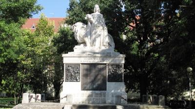 Monument to the Heroes of WWI - Nagykőrös - Hungary-stock-foto