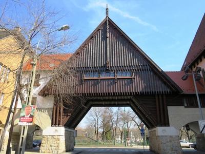 Budapest, 10 March 2018Wekerletelep in the 19th district of Budapest. It was built in the first half of 20th Century on the model of the english workers sites.A f?v?ros XIX. ker?let?ben tal?lhat? Wekerletelep r?szlete, a K?s K?roly t?rn?l. Az angol munk?stelepek mint?j?ra ?p?tett?k a XX. sz. els? fel?ben.-stock-foto
