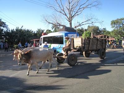 Col?n (Cuba), 31 January 2015An ocher chariot.?kr?s szek?r Col?n kisv?rosban.-stock-foto