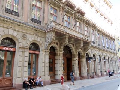 Budapest - Ybl Palace - Architecture-stock-foto