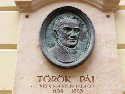 Memorial plaque of the Reformed bishop Pál Török - Budapest-stock-foto